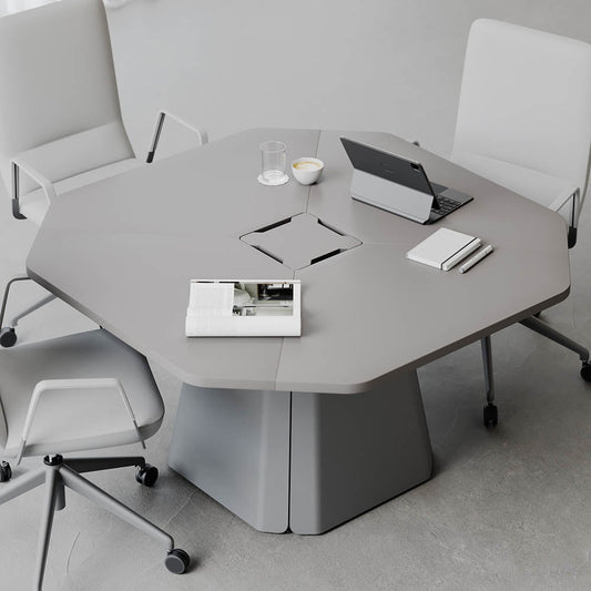 Modern Ofis Dekorasyonunda 2025 Trendleri için modern yönetici masası ve ofis tasarımı