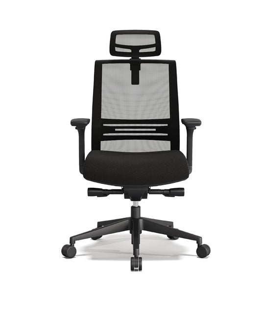 Axel Siyah plastik iskeletli file döşemeli hareketli kollu ayarlanabilir mekanizmalı ofis yönetici koltuğu müdür koltuğu fileli koltuk