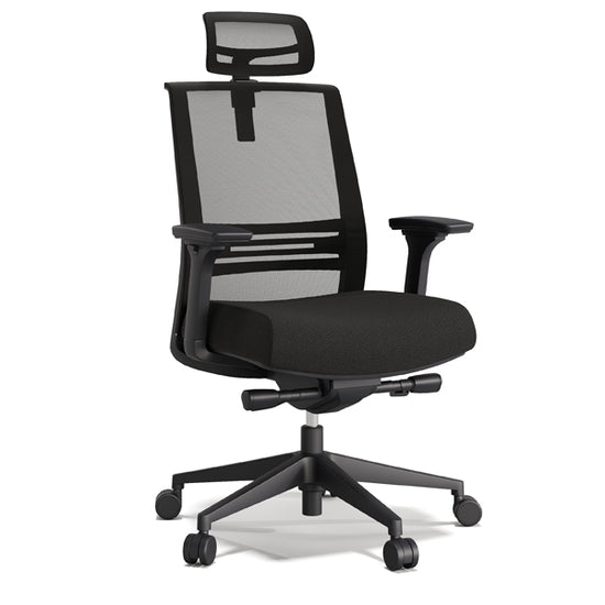 Axel Siyah plastik iskeletli file döşemeli hareketli kollu ayarlanabilir mekanizmalı ofis yönetici koltuğu müdür koltuğu fileli koltuk
