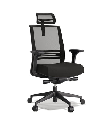 Axel Siyah plastik iskeletli file döşemeli hareketli kollu ayarlanabilir mekanizmalı ofis yönetici koltuğu müdür koltuğu fileli koltuk