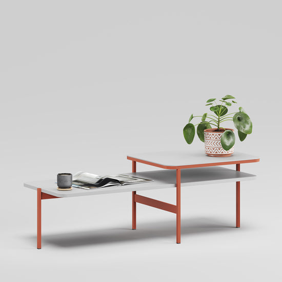 metal ayaklı orta sehpa ofis sehpası 