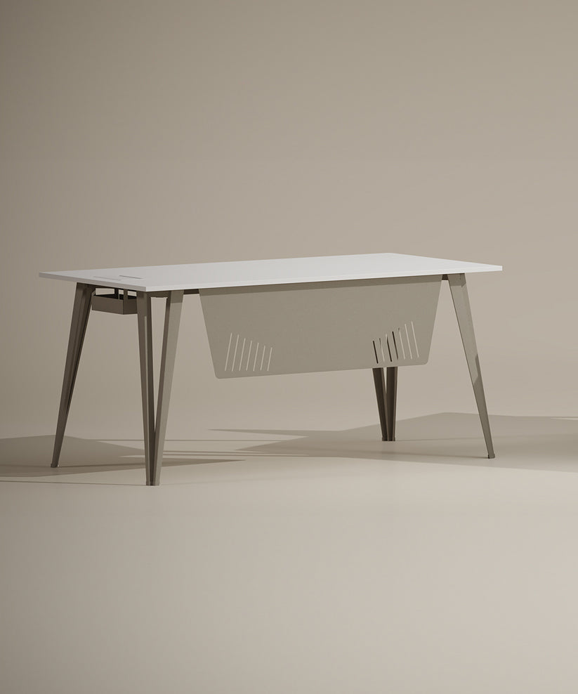 metal ayaklı metal ön perdeli çalışma masası personel masası 