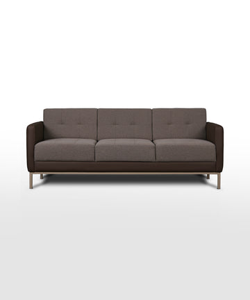 Silver Triple Office and Desk Sofa 