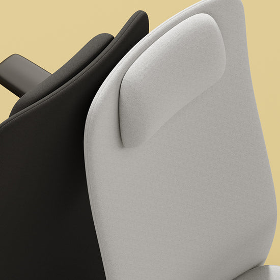 Vive beyaz iskeletli başlıklı yönetici müdür koltuğu fileli koltuk ayarlanabilir kollu beyaz ayaklı